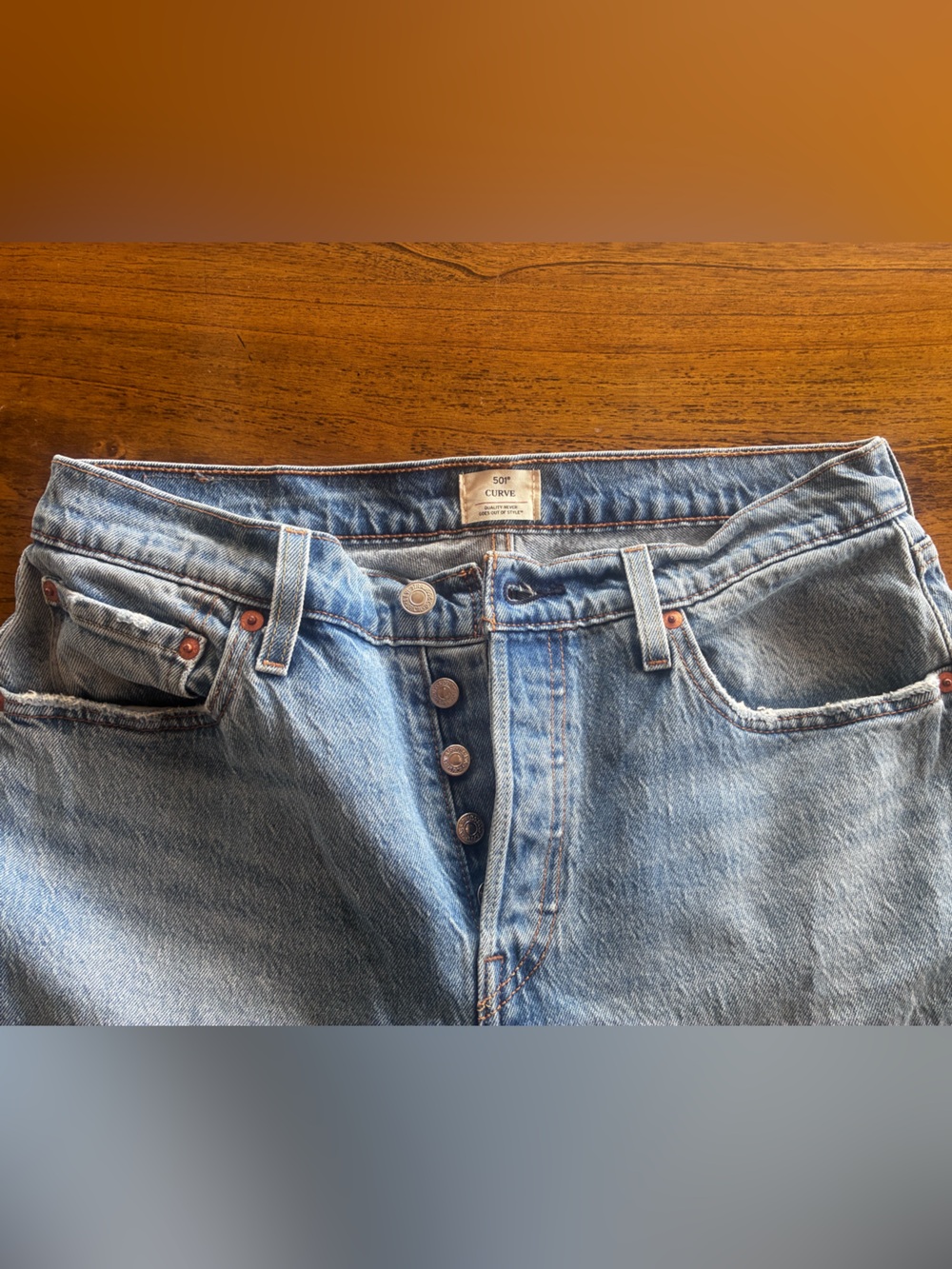 Levi's 501 high waist boot cut Jeans - Picture 4 of 5